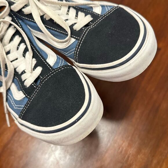 Vans Old Skool Navy Blue Suede/Canvas Shoes Men’s 6 Women’s 7.5 Unisex - Picture 5 of 9